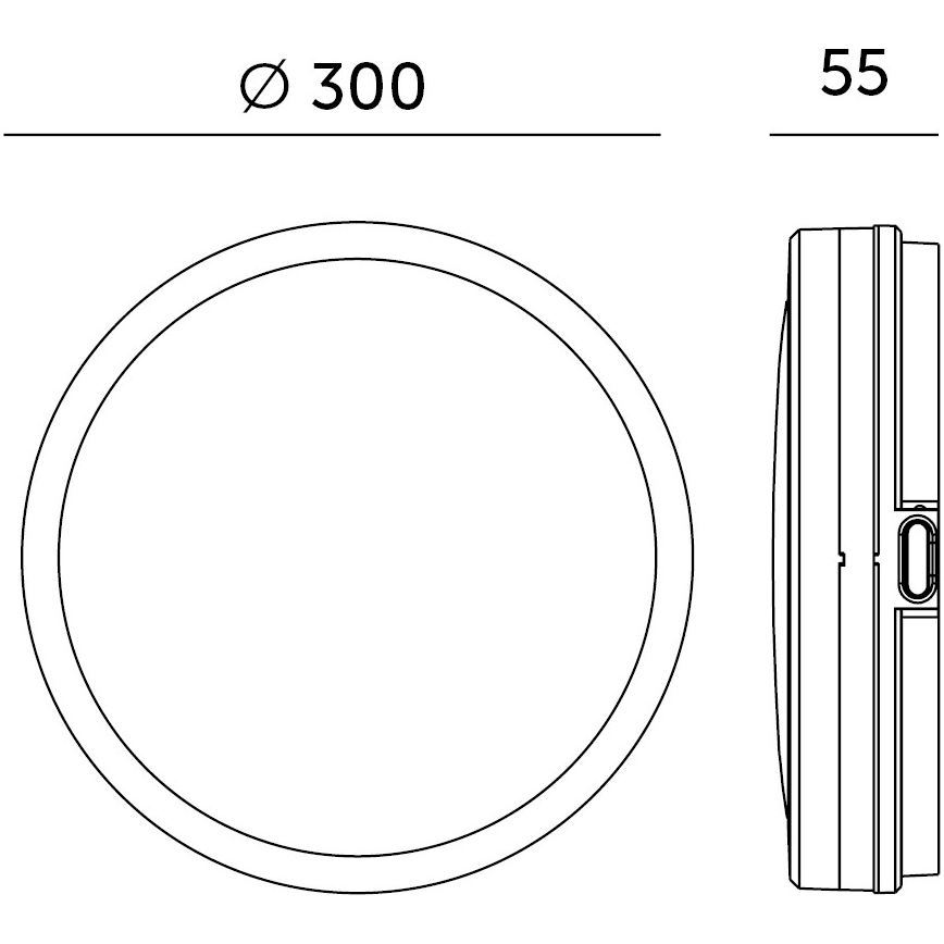 LED Kúpeľňové stropné svietidlo so senzorom NAIROS LED/24W/230V IP65 3000/4000/6500K pr. 30 cm biela + diaľkové ovládanie