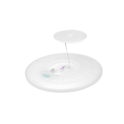 LED kúpeľňové svietidlo s pohybovým a súmrakovým senzorom NIVERA LED/12W/230V IP54 3000/4000/6000K pr. 22,5 cm čierne + diaľkové ovládanie