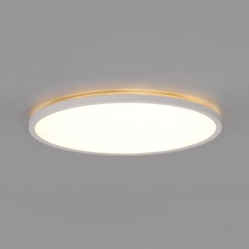 LED Kúpeľňové svietidlo so senzorom pohybu a súmraku NIVERA LED/32W/230V IP54 3000/4000/6000K pr. 42 cm biele + diaľkové ovládanie