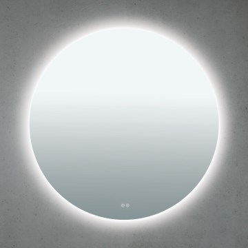 LED Kúpeľňové vyhrievané nástenné zrkadlo s podsvietením FOCUS LED/30W/230V 3000/4200/6000K pr. 100 cm IP44