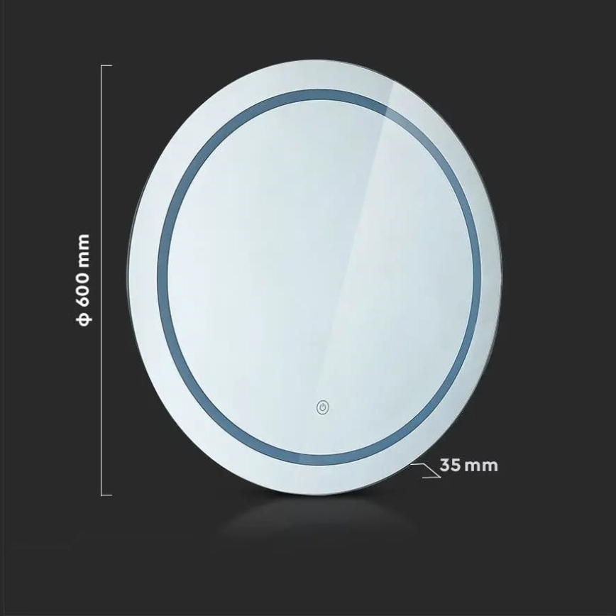 LED Kúpeľňové vyhrievané podsvietené zrkadlo LED/25W/230V IP44 3000K/4000K/6400K