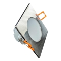 LED kúpeľňové zapustené stropné svietidlo BONO, 8 W, 230 V, 4000 K, IP65, matný chróm