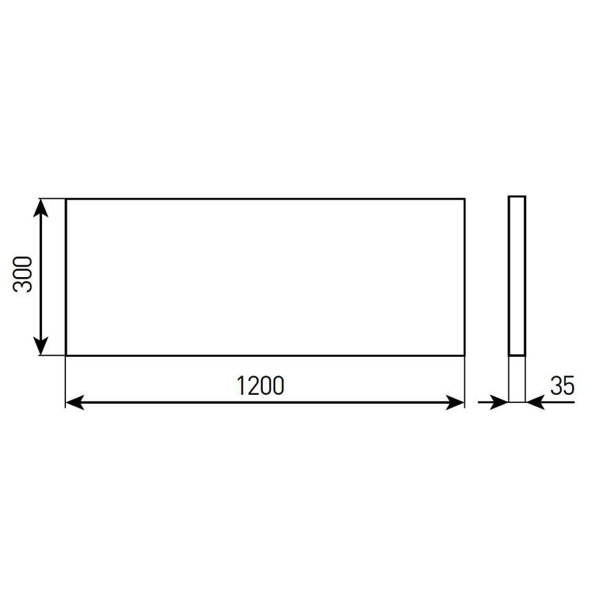 LED stmievateľný kúpeľňový podhľadový panel STELLA LED/28/32/36/40W/230V 30x120 cm CRI 90 IP44 biela