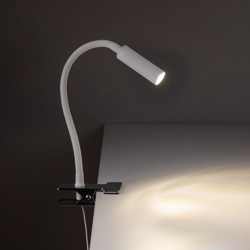 LED Lampa s Klipom LAGOS 1xG9/3W/230V 4000K biela