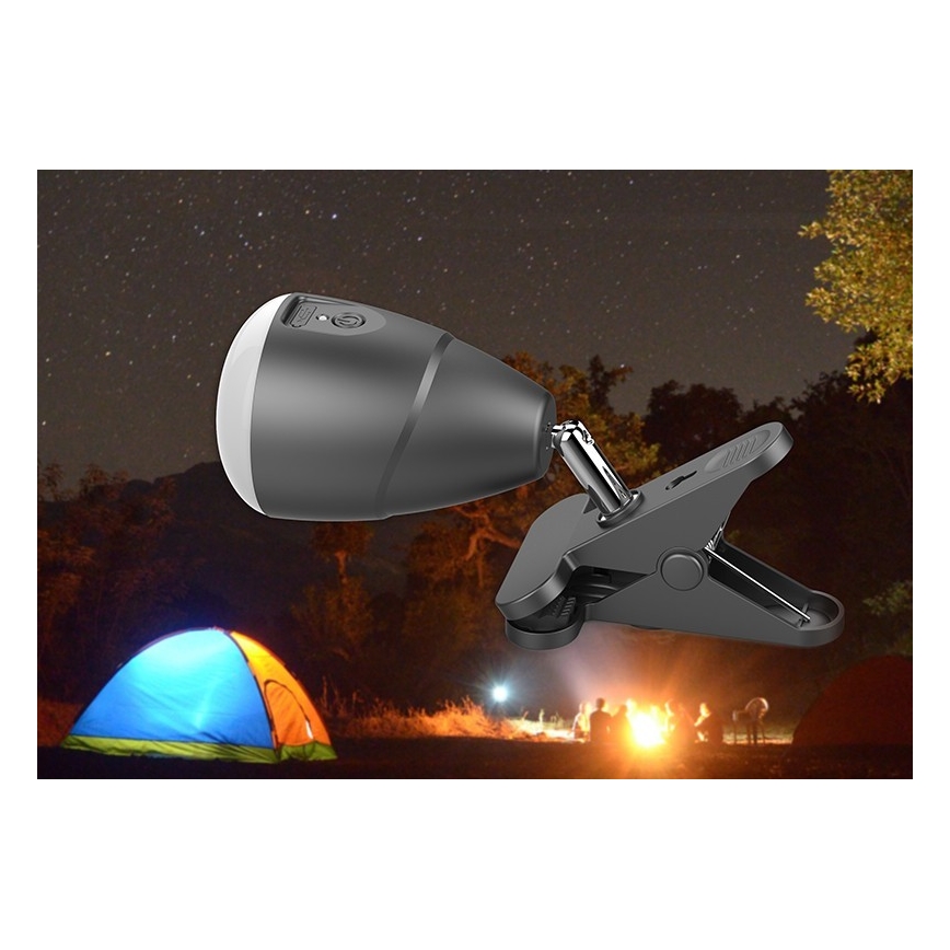 LED Lampička KLIP s USB nabíjaním LED/5W/5V 4000K