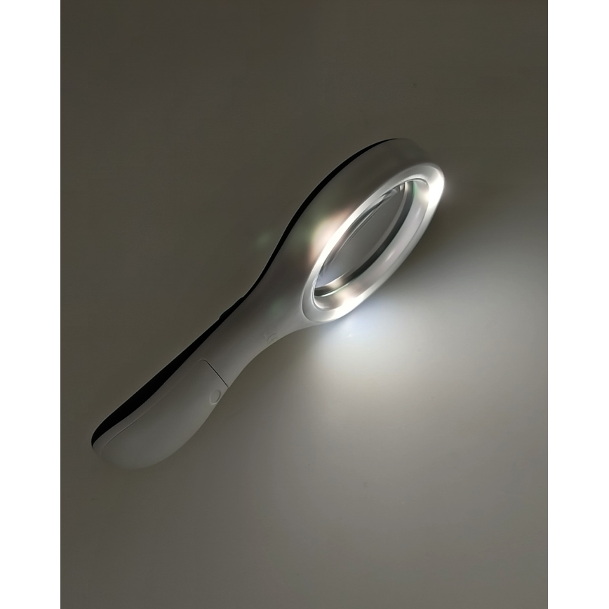 LED lupa 3× zväčšenie s LED podsvietením/3W/2xAAA IP22