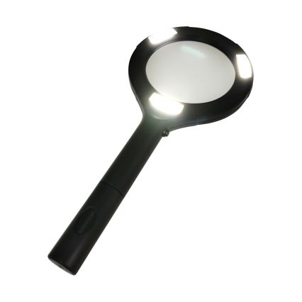 LED lupa 3× zväčšenie s podsvietením LED/3W/2xAA IP22