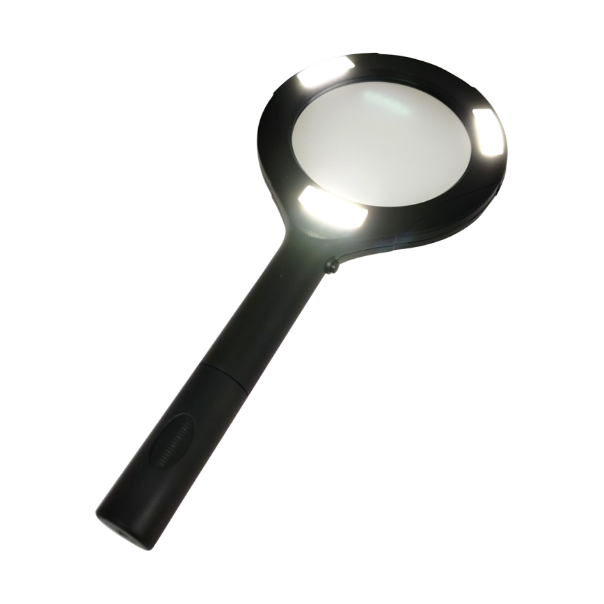 LED lupa 3× zväčšenie s podsvietením LED/3W/2xAA IP22