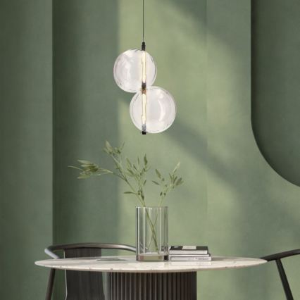 LED luster na kábli PLAYA LED/10W/230V čierny