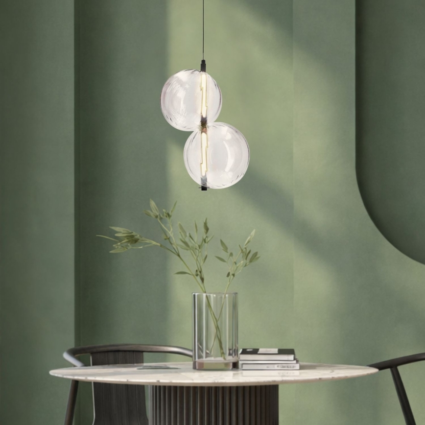 LED luster na kábli PLAYA LED/10W/230V čierny