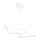 LED Luster na laná ARTISAN LED/36W/230V 4000K biely