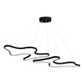LED Luster na laná DUPLE ARTISAN LED/80W/230V 6500K čierna