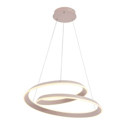 LED luster na lane CASHMERE LED/75W/230V pr. 60 cm biela