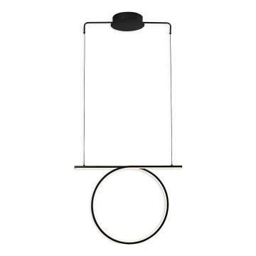 LED luster na lane ODETTA LED/30W/230V 4000K čierny