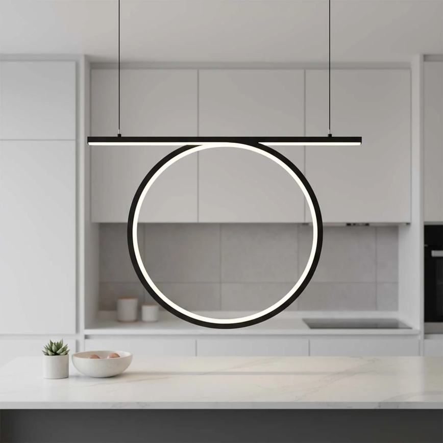 LED luster na lane ODETTA LED/30W/230V 4000K čierny