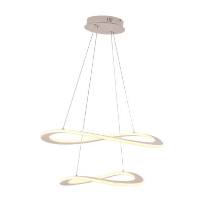 LED luster na lankách CASHMERE LED/75W/230V pr. 59,5 cm biela