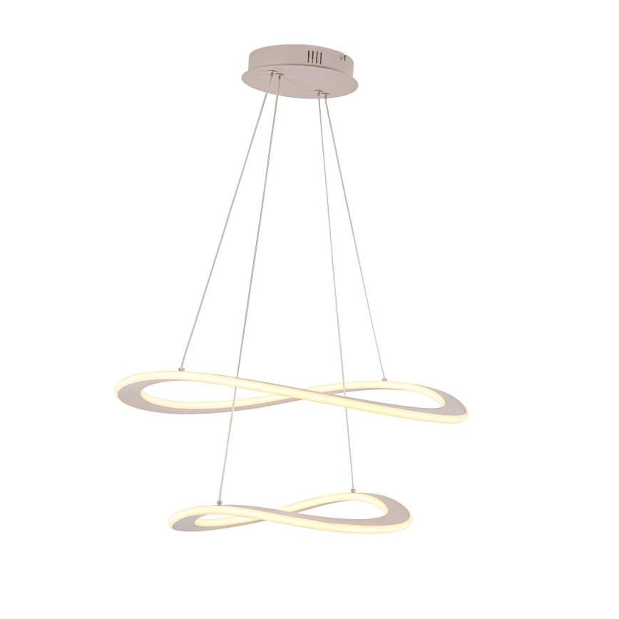 LED luster na lankách CASHMERE LED/75W/230V pr. 59,5 cm biela