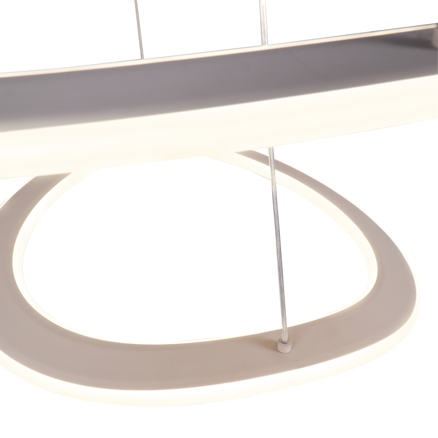 LED luster na lankách CASHMERE LED/75W/230V pr. 59,5 cm biela