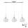 LED luster na lankách HARMA 3xE27/60W/230V matný chróm/biela