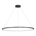 LED luster na lankách SATURNO LED/65W/230V priemer 120 cm IP44 čierny