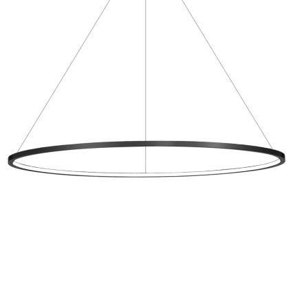 LED luster na lankách SATURNO LED/65W/230V priemer 120 cm IP44 čierny