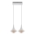 LED Luster na lanku 2xLED/9W/230V biela
