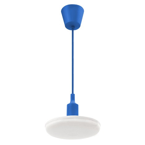 LED Luster na lanku ALBENE 1xLED/18W/230V modrá
