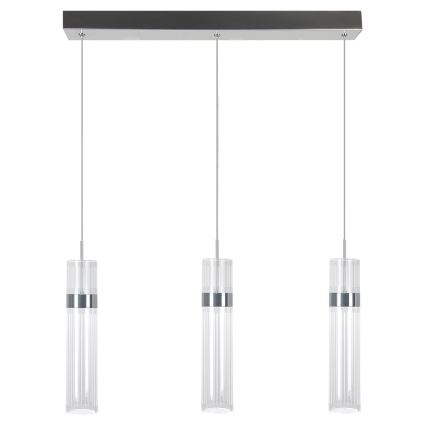 LED luster na lanku AMBIENTE 3xLED/6W/230V 3000/4000/6000K lesklý chróm