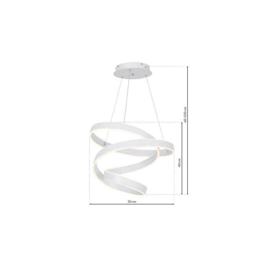 LED Luster na lanku ANDROMEDA LED/45W/230V