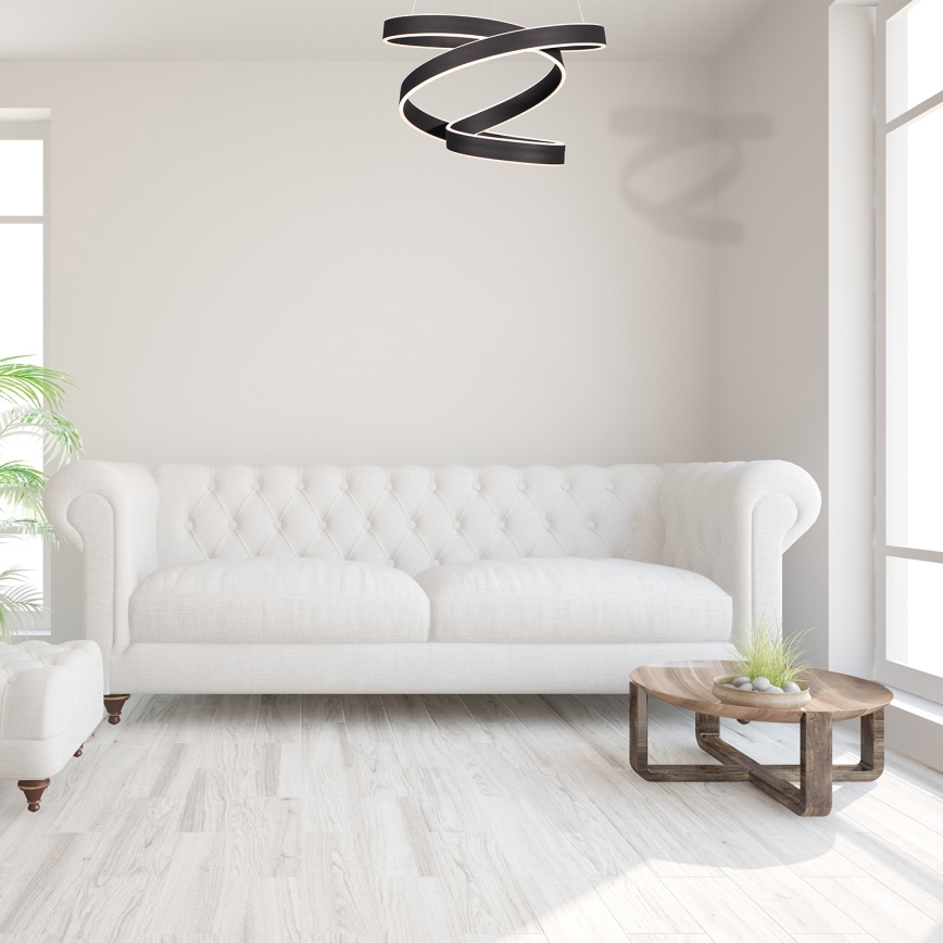 LED Luster na lanku ANDROMEDA LED/45W/230V