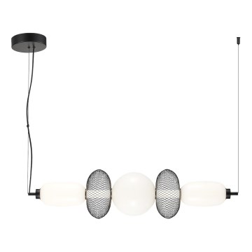 LED Luster na lanku ARAME LED/32W/230V čierna