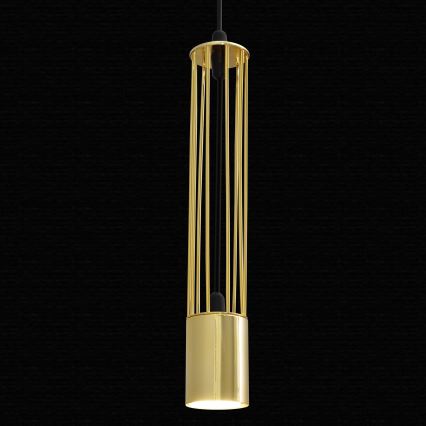 LED Luster na lanku BARS 1xGU10/4,8W/230V zlatá