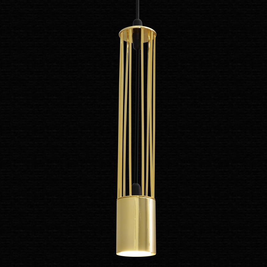 LED Luster na lanku BARS 1xGU10/4,8W/230V zlatá