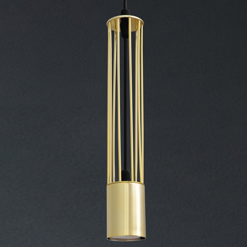 LED Luster na lanku BARS 1xGU10/4,8W/230V zlatá