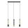 LED Luster na lanku BARS 3xGU10/4,8W/230V čierna/zlatá