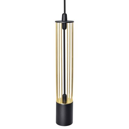 LED Luster na lanku BARS 3xGU10/4,8W/230V čierna/zlatá