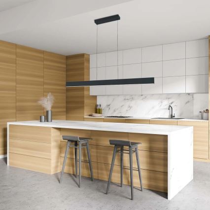 LED luster na lanku BERNADETTA LED/20W/230V 4000K čierny