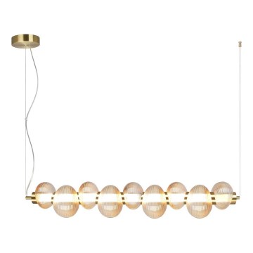 LED luster na lanku BOLLA LED/32W/230V zlatá/zadymená béžová