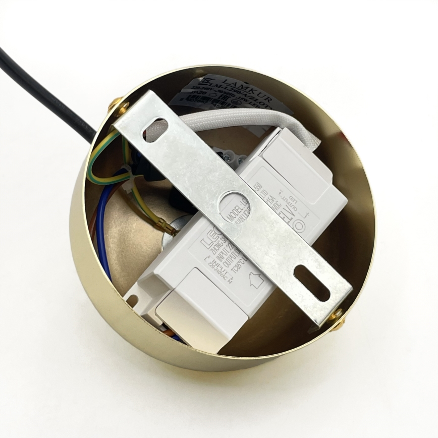 LED luster na lanku BONNIE LED/10W/230V 3000K zlatý