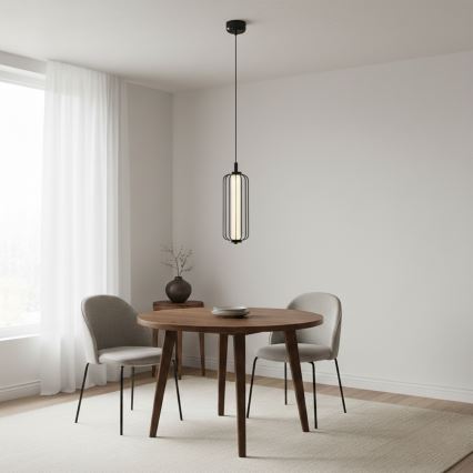 LED luster na lanku BONNIE LED/15W/230V 3000K čierna