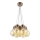 LED Luster na lanku BULBS LED/30W/230V bronzová