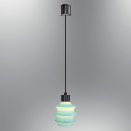 LED luster na lanku CACTUS LED/3W/230V 3000K čierna/modrá