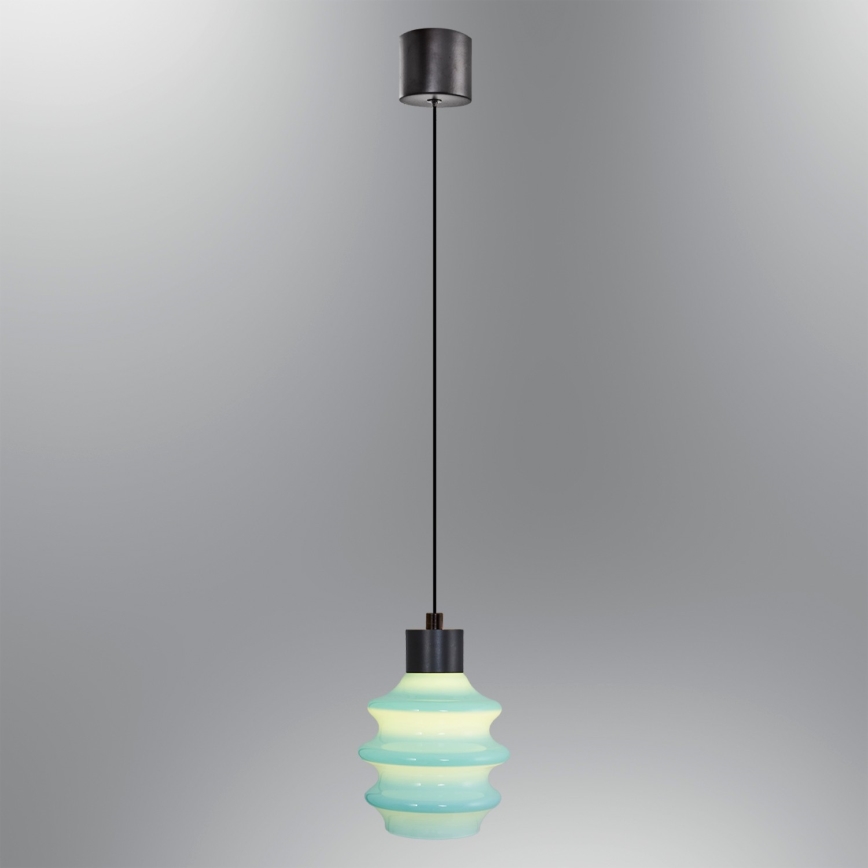 LED luster na lanku CACTUS LED/3W/230V 3000K čierna/modrá