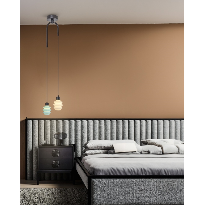 LED luster na lanku CACTUS LED/6W/230V 3000K zelená/biela