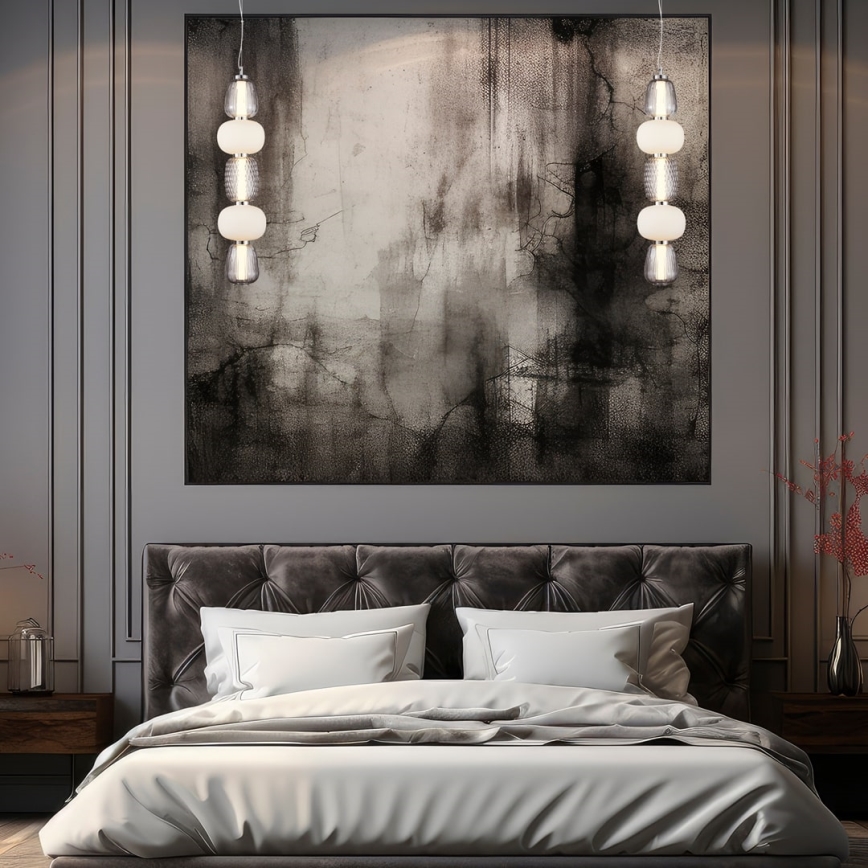 LED Luster na lanku CARO LED/40W/230V lesklý chróm