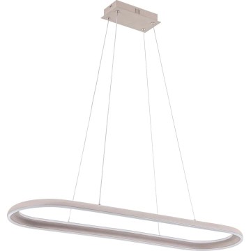 LED luster na lanku CASHMERE LED/80W/230V 30x100 cm biela
