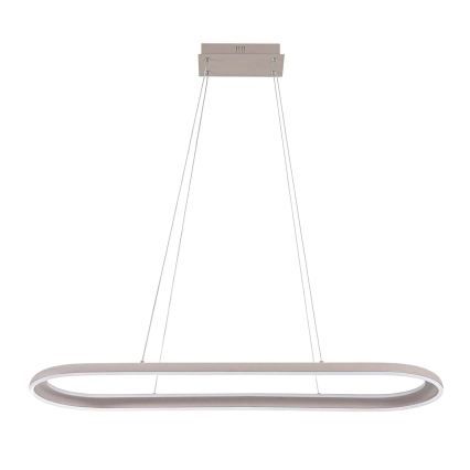 LED luster na lanku CASHMERE LED/80W/230V 30x100 cm biela
