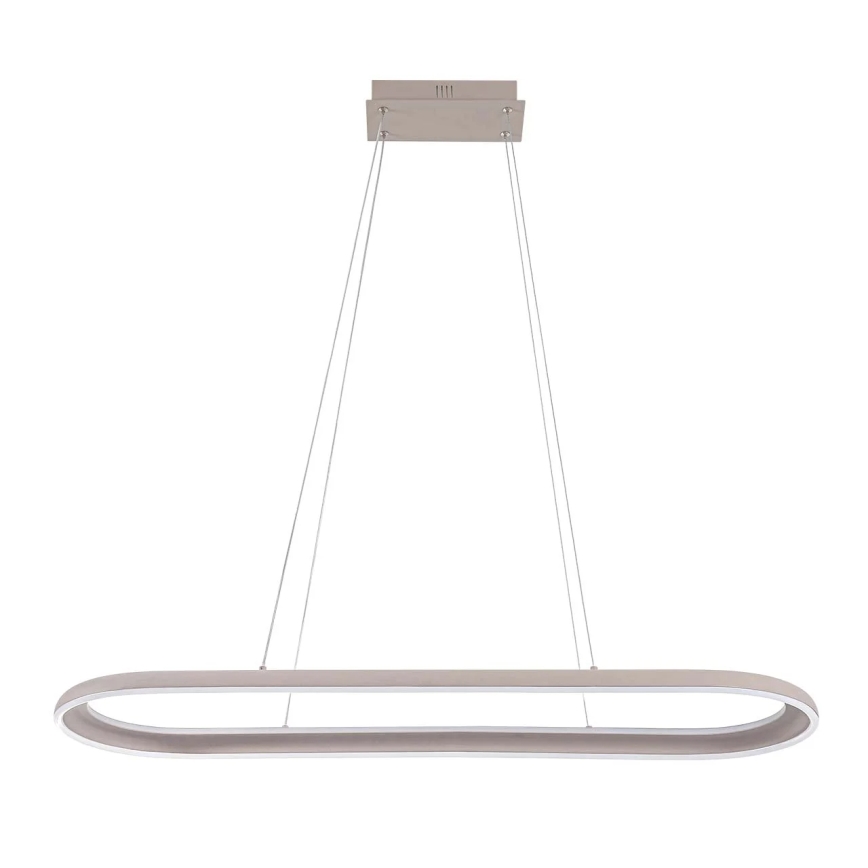 LED luster na lanku CASHMERE LED/80W/230V 30x100 cm biela