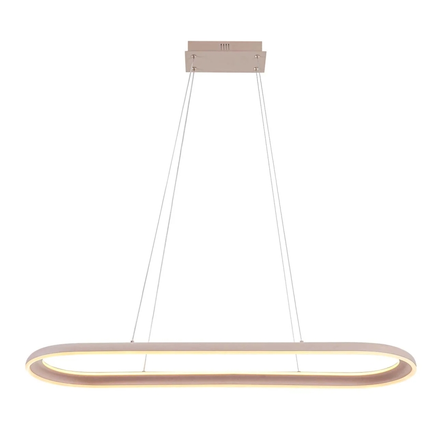 LED luster na lanku CASHMERE LED/80W/230V 30x100 cm biela