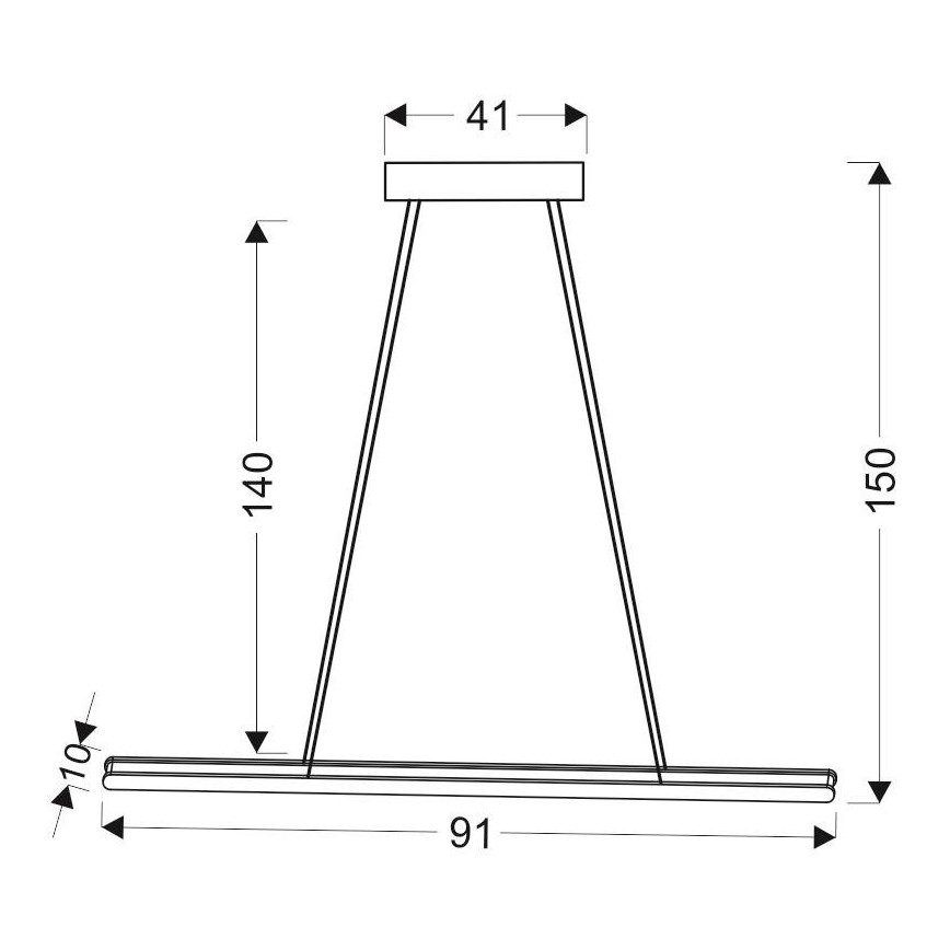 LED Luster na lanku COCONUT LED/28W/230V